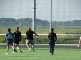 Laatste training S.K.N.W.K. JO11-1JM van seizoen 2022-2023 (partijtje tegen de ouders) (147/221)